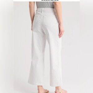NYDJ wide leg, crop, high waist stripe pants